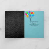 Carte Signe néon en brique pour 49 ans (Intérieur)