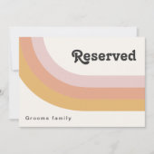 Carte Signe Réservé Arc-en-ciel des années 70 moderne (Devant)