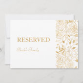 Carte SIGNE RÉSERVÉ Blooms GILDED (Devant)