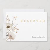 Carte SIGNE RÉSERVÉ Fleur sauvage lunaire (Dos)