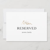 Carte SIGNE RÉSERVÉ Gold Mountain (Devant)