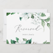 Carte SIGNE RÉSERVÉ Mariage de la verdure des bois (Dos)