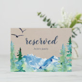 Carte SIGNE RÉSERVÉ Mariage Kraft Rocky Mountain (Debout devant)