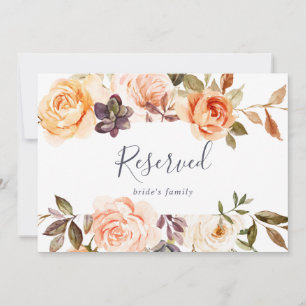 Carte SIGNE RÉSERVÉ Rustic Earth Florals