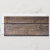 Carte SIGNE RÉSERVÉE Rustic Wood Mariage (Dos)