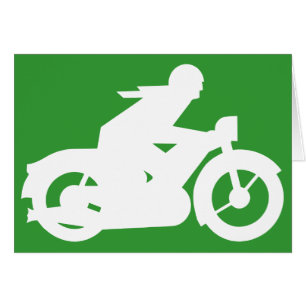 Carte SIGNE Silhouette Motorbiker