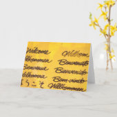 Carte signer (Fleur jaune)