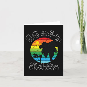 Carte Signer ASL Langue des Signes Vêtements Plage Sourd