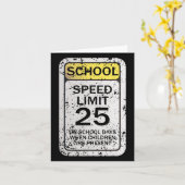 Carte Signes de circulation amusants Halloween Costume P (Fleur jaune)