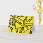 Carte Signes de construction en cours (Fleur jaune)