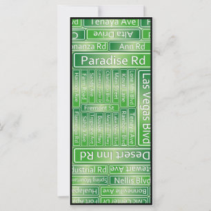 Carte Signes de la rue Las Vegas