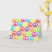 Carte Signes de paix multiples (Fleur jaune)