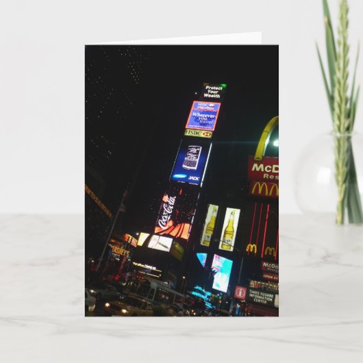 Carte signes de Times Square (Devant)