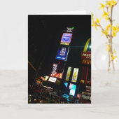 Carte signes de Times Square (Fleur jaune)
