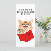 Carte Signet Chat et souris (Debout devant)