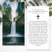 Carte Signet commémoratif de prière de la forêt de casca