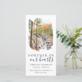 Carte Signet commémoratif | Pour toujours dans nos coeur (Debout devant)