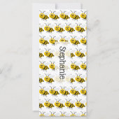 Carte Signet de conception des abeilles (Devant)