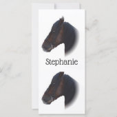 Carte Signet de conception du cheval (Devant)