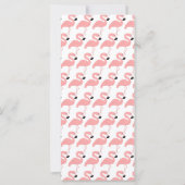 Carte Signet de conception Flamant rose (Dos)