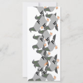 Carte Signet de conception Pigeons (Dos)