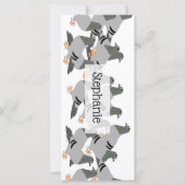 Carte Signet de conception Pigeons (Devant)