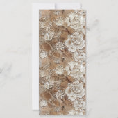 Carte Signet de design de dentelle antique (Dos)