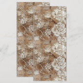 Carte Signet de design de dentelle antique (Devant / Derrière)