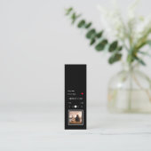 Carte Signet de musique et d'artiste (Debout devant)