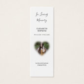 Carte Signet de poème commémorative de l'enterreme (Devant)