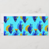 Carte Signet de poissons tropicaux (Dos)