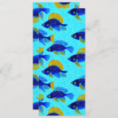 Carte Signet de poissons tropicaux (Devant / Derrière)