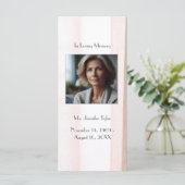 Carte Signet de prière commémorative de funéraille (Debout devant)