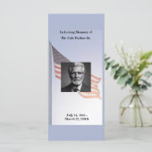 Carte Signet de prière commémorative funéraire militaire (Debout devant)