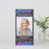 Carte Signet de prière funéraire du mémorial botanique r (Debout devant)