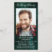 Carte Signet de prières funéraires commémoratives Photo  (Devant)