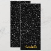 Carte Signet de spectres noirs et blancs personnalisés (Devant / Derrière)