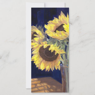 Carte Signet de tournesols jaunes