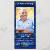 Carte Signet des funérailles commémoratives en marbre bl (Devant)