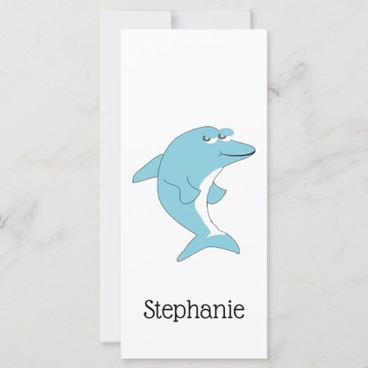 Carte Signet Dolphin Design (Devant)