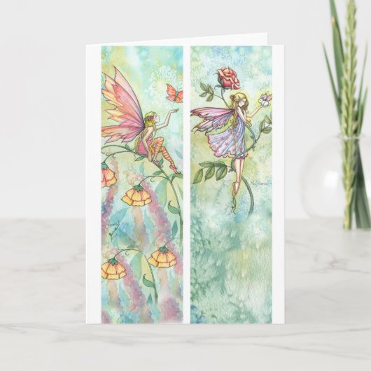 Carte signet Fairy Butterfly and Bunny (Devant)