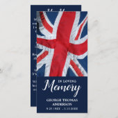 Carte Signet funéraire de la prière commémorative du dra (Devant / Derrière)