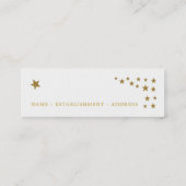Carte Signet Gold Parties scintillant Stars (Dos)