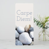 Carte Signet Inspiration Carpe Diem Pebbles (Debout devant)