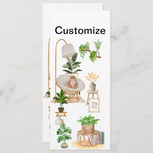 Carte Signet minimaliste confortable (Devant / Derrière)