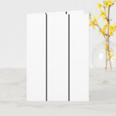 Carte Signet multiple blanc (Fleur jaune)