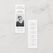 Carte Signet photo commémorative de la sympathie f (Devant / Derrière)