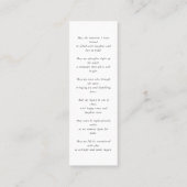 Carte Signet photo commémorative de la sympathie f (Dos)