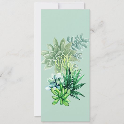 Carte Signet Succulent (Devant)