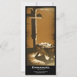 Carte signets de valeur "Emmanuel"